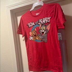 Tom and Jerry Men's Classic Red Tee